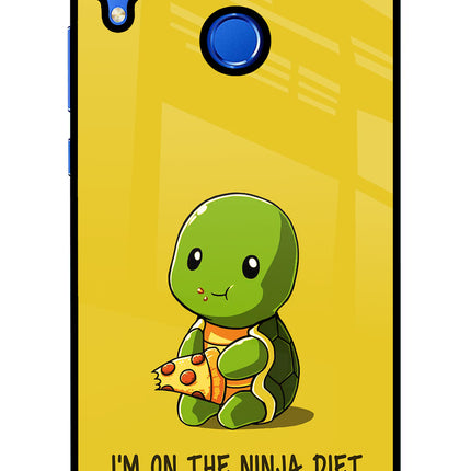 I'm on Ninja Diet Honor 8X Glass Case Back Cover by Casekaro
