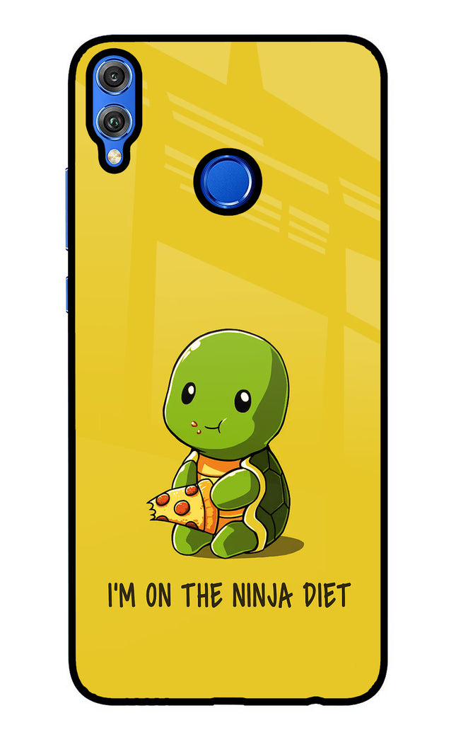 I'm on Ninja Diet Honor 8X Glass Case Back Cover by Casekaro