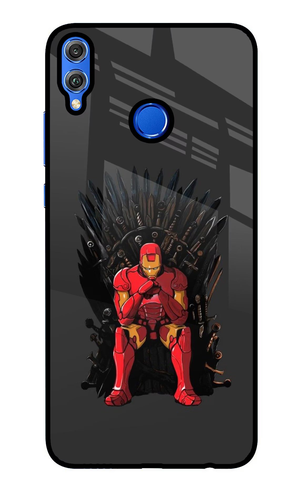 Ironman Throne Honor 8X Glass Case Back Cover by Casekaro