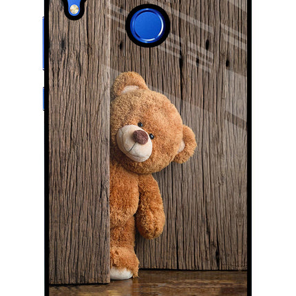 Teddy Wooden Honor 8X Glass Case Back Cover by Casekaro