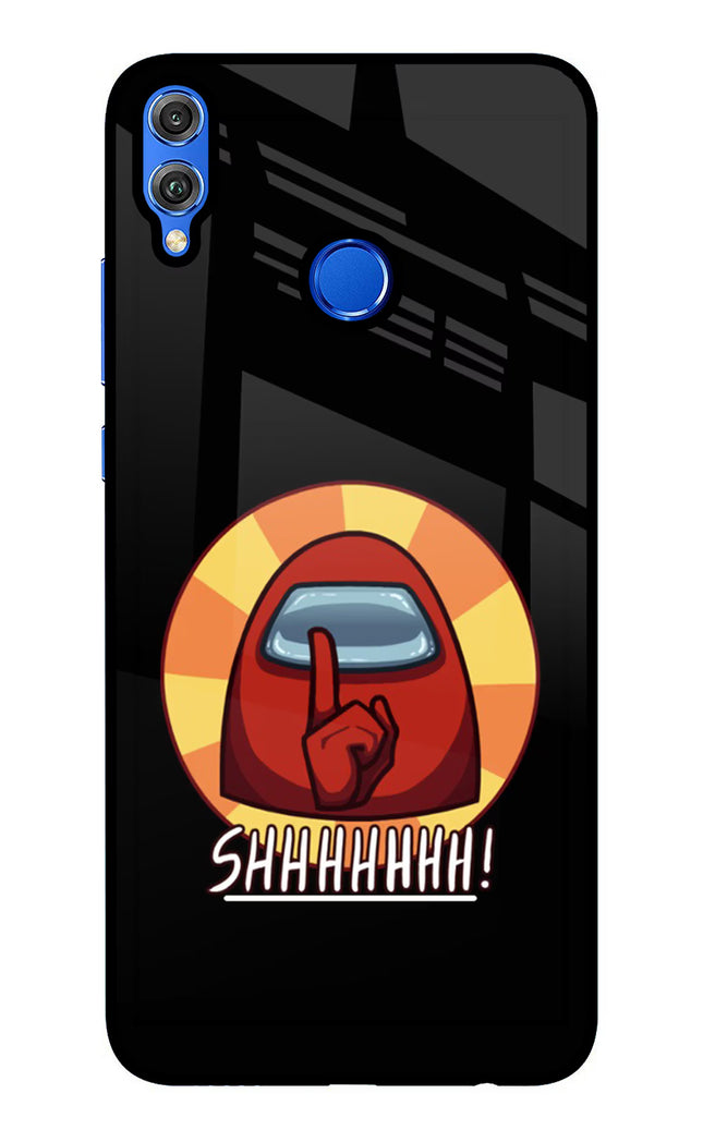 Among Us Shhh! Honor 8X Glass Case Back Cover by Casekaro