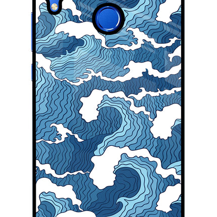 Blue Waves Honor 8X Glass Case