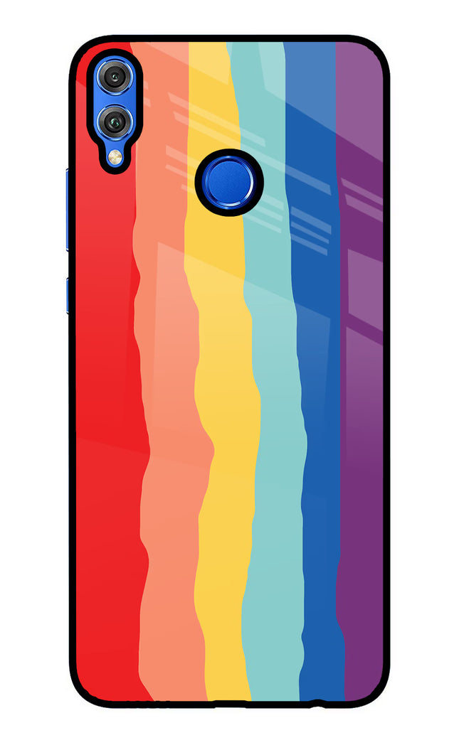 Rainbow Honor 8X Glass Case Back Cover by Casekaro