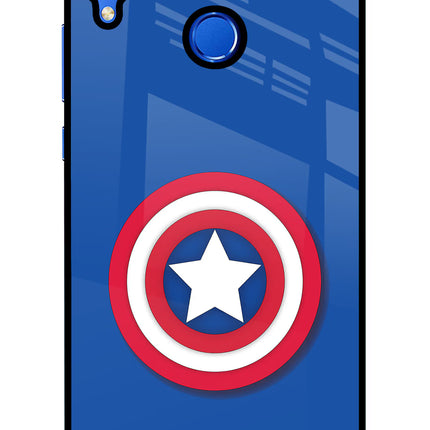 Shield Honor 8X Glass Case Back Cover by Casekaro