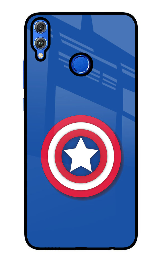 Shield Honor 8X Glass Case Back Cover by Casekaro