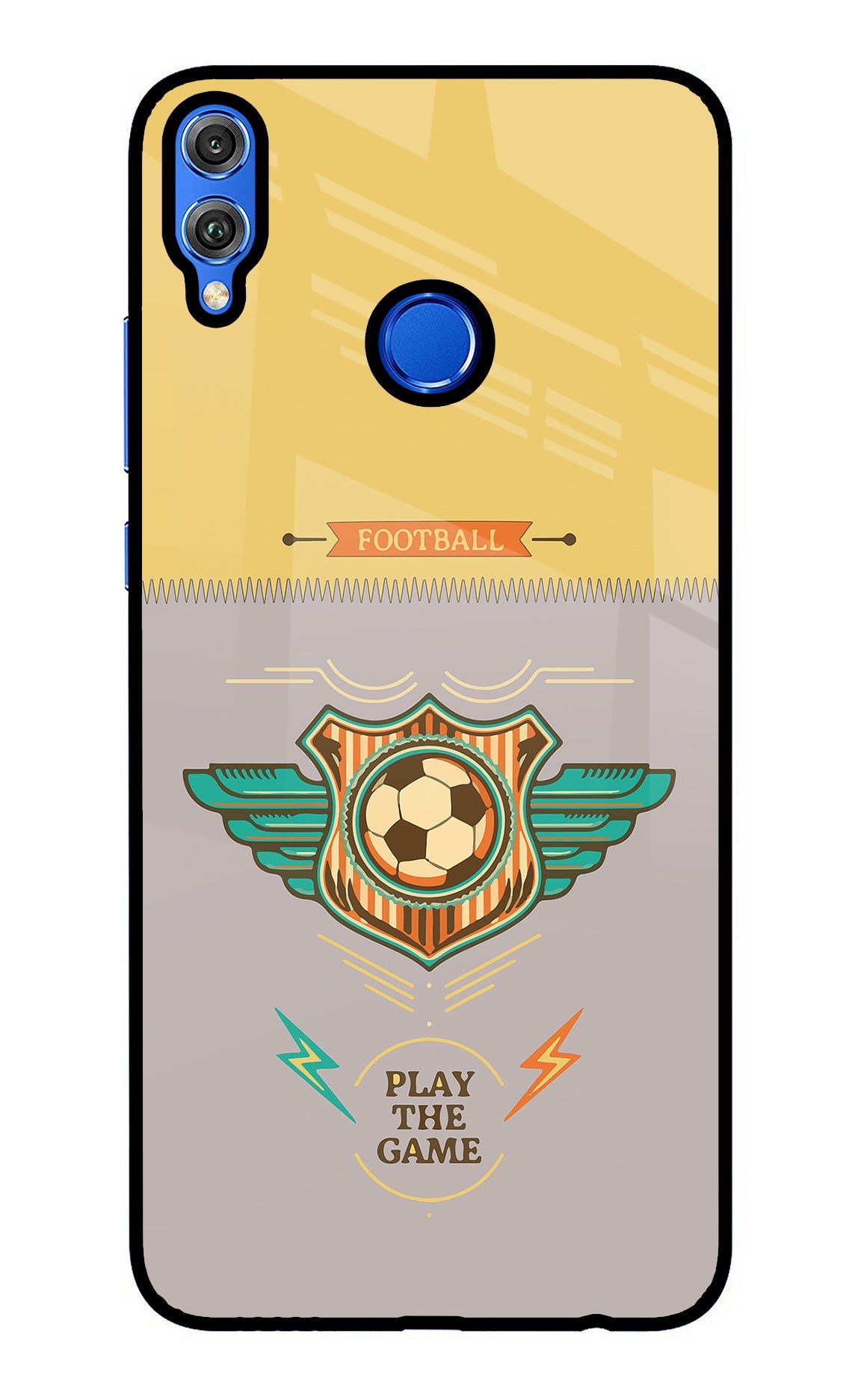 Football Honor 8X Glass Case