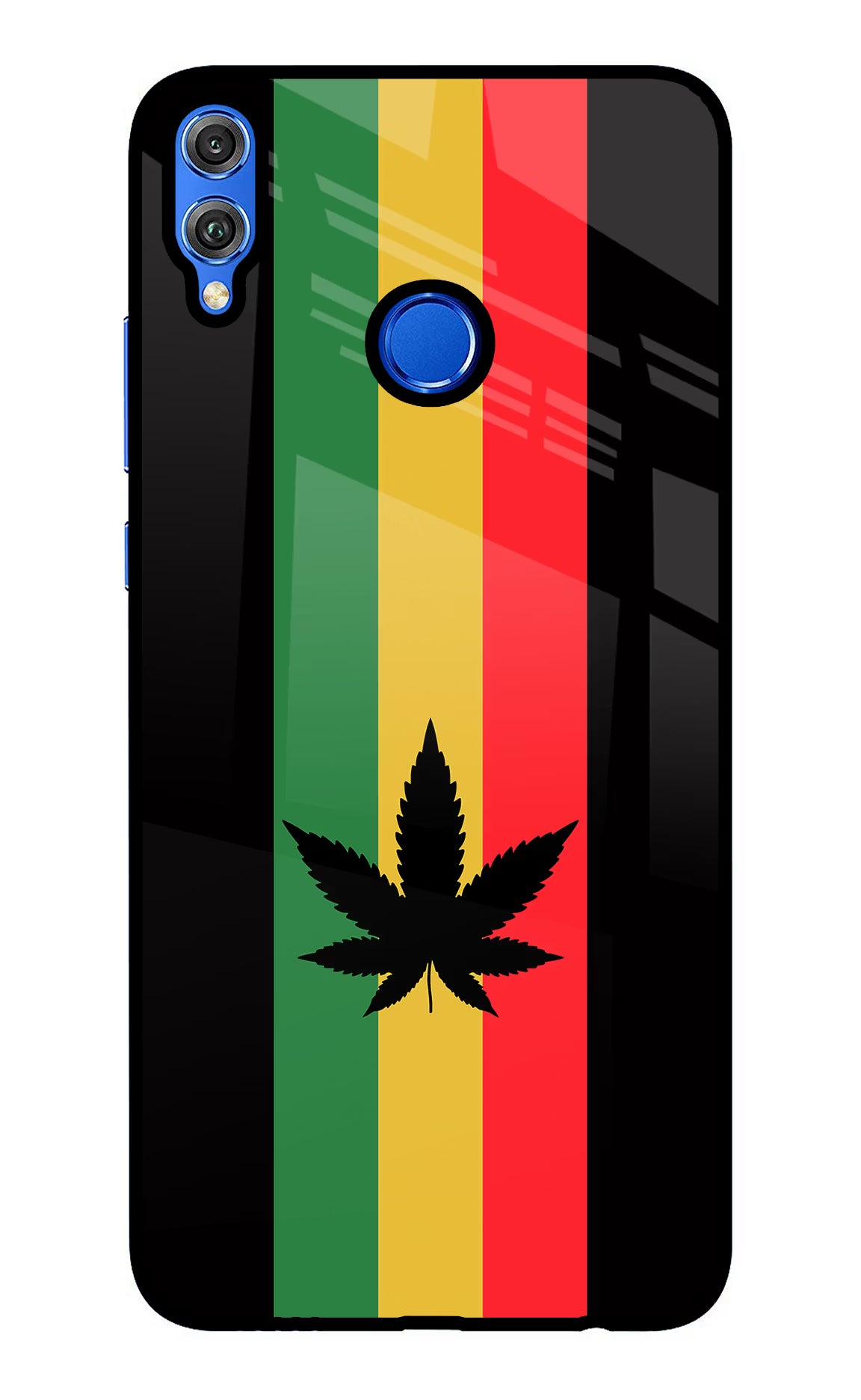 Weed Flag Honor 8X Glass Case Back Cover by Casekaro