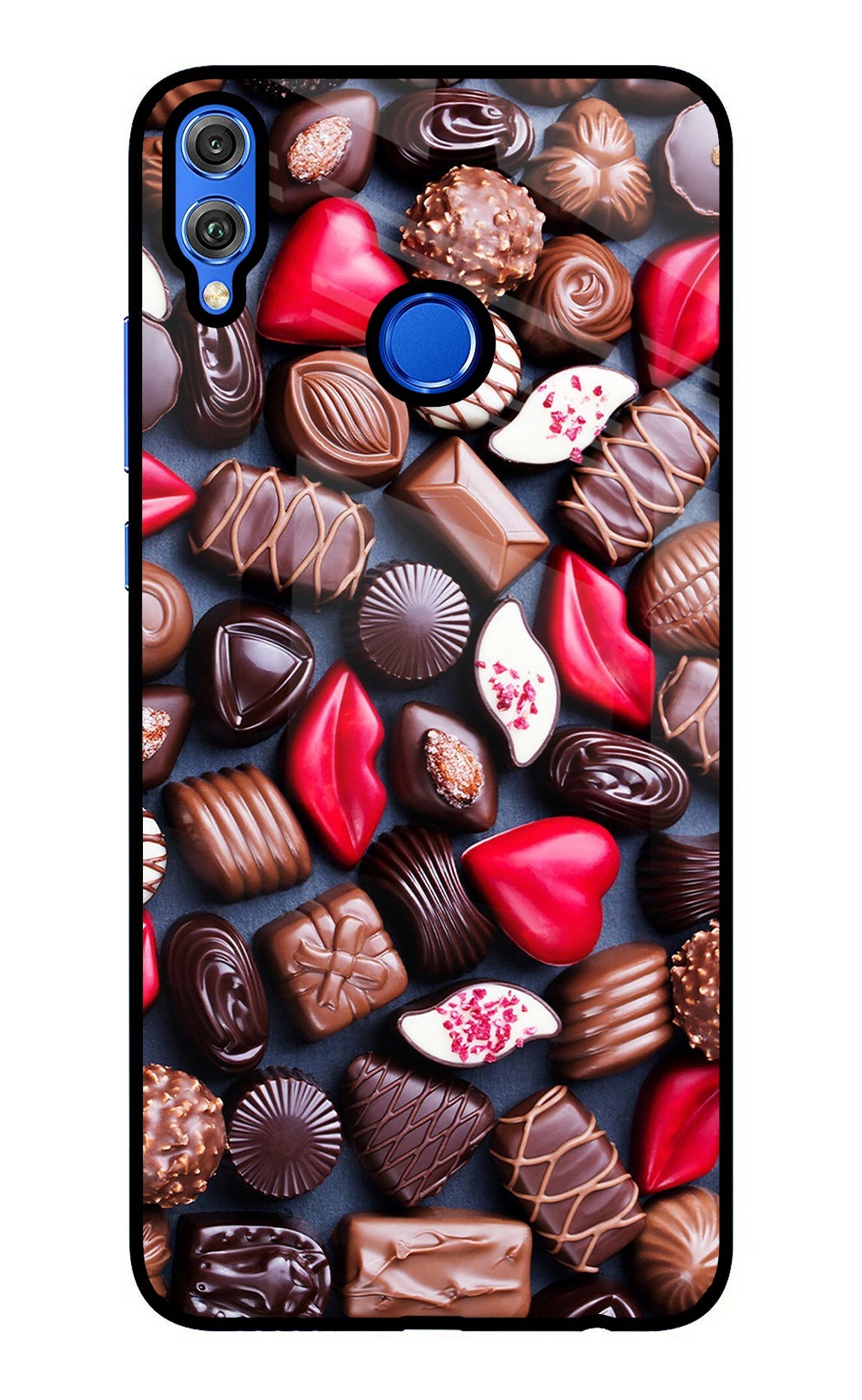 Chocolates Honor 8X Glass Case