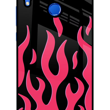 Fire Flames Honor 8X Glass Case Back Cover by Casekaro