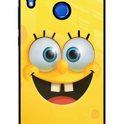 Sponge 1 Honor 8X Glass Case Back Cover by Casekaro