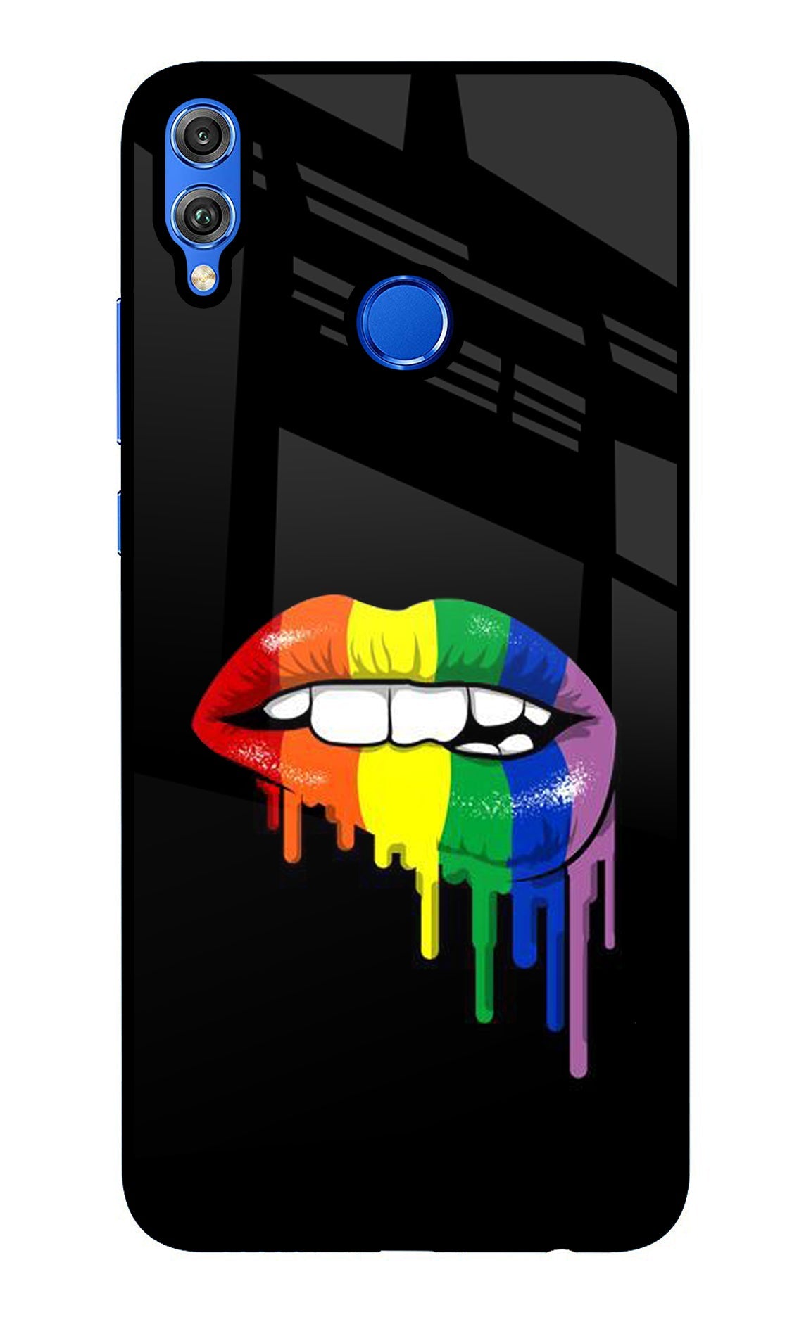 Lips Biting Honor 8X Back Cover