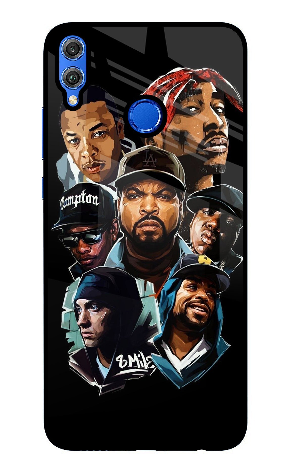 Rappers Honor 8X Glass Case