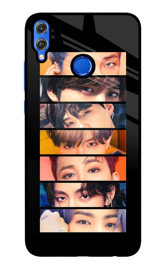 BTS Eyes Honor 8X Glass Case