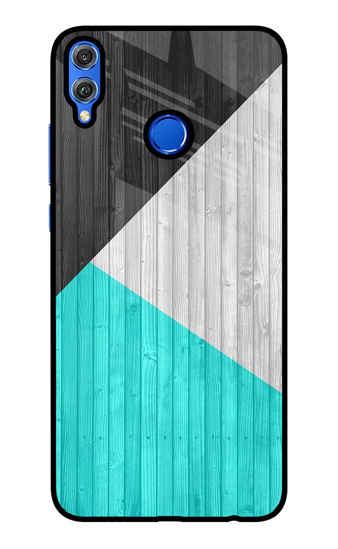 Wooden Abstract Honor 8X Glass Case Back Cover by Casekaro