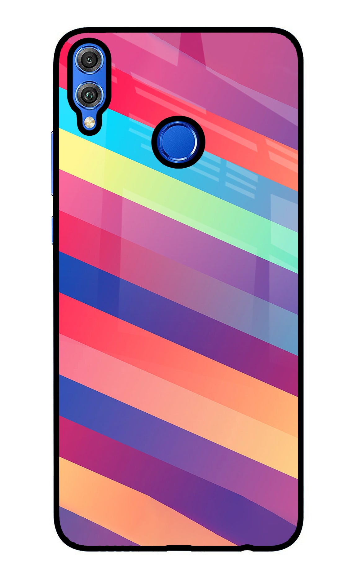 Stripes color Honor 8X Back Cover