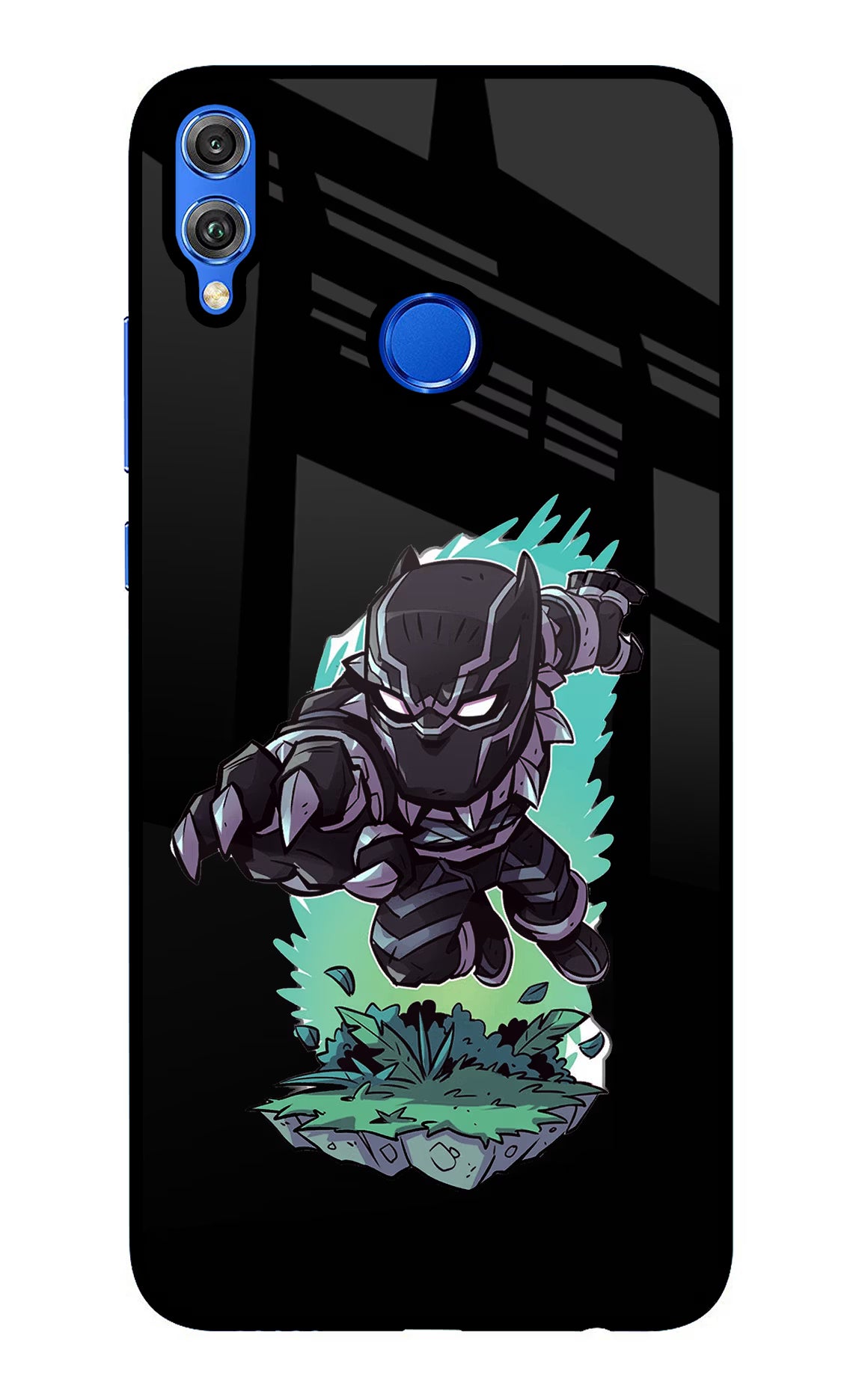 Black Panther Honor 8X Glass Case Back Cover by Casekaro