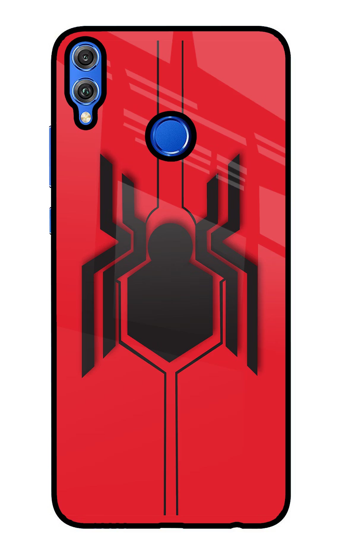 Spider Honor 8X Glass Case Back Cover by Casekaro