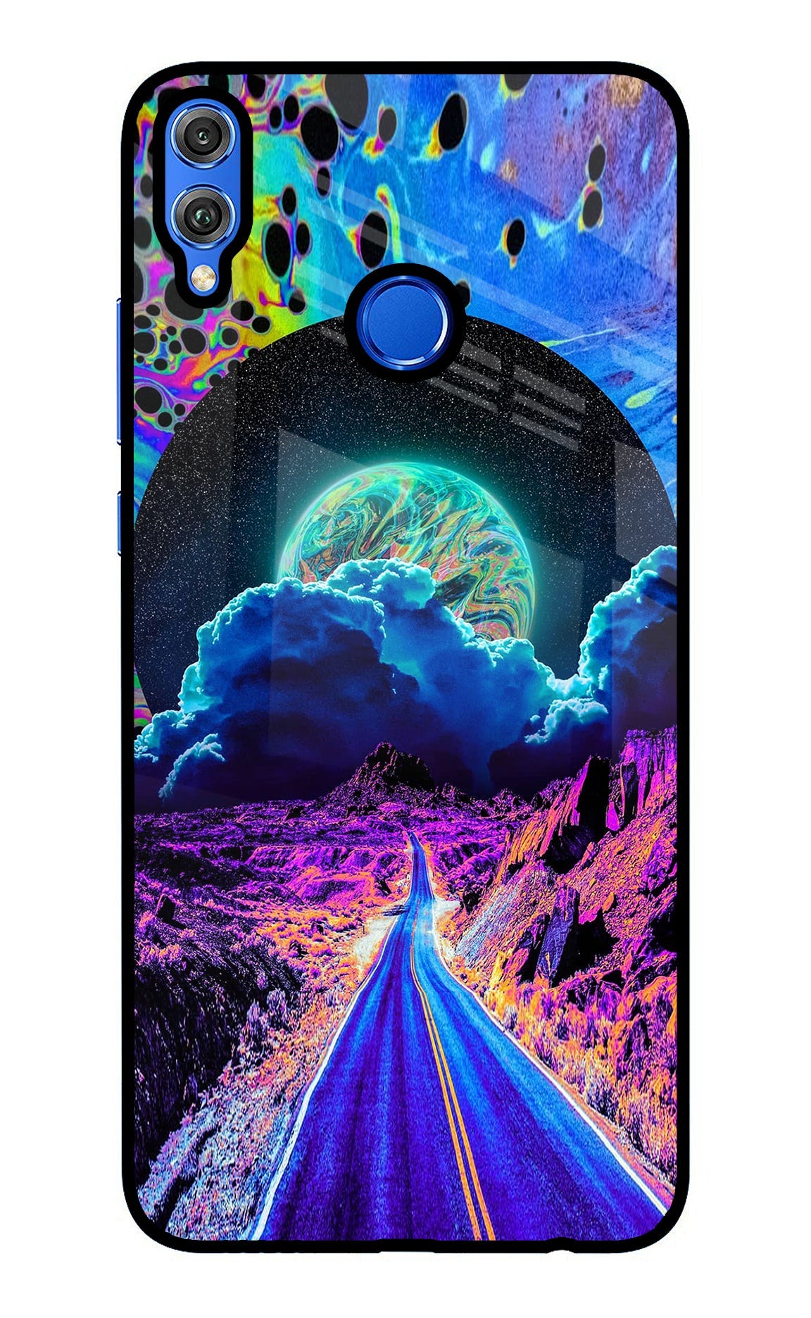 Psychedelic Painting Honor 8X Glass Case