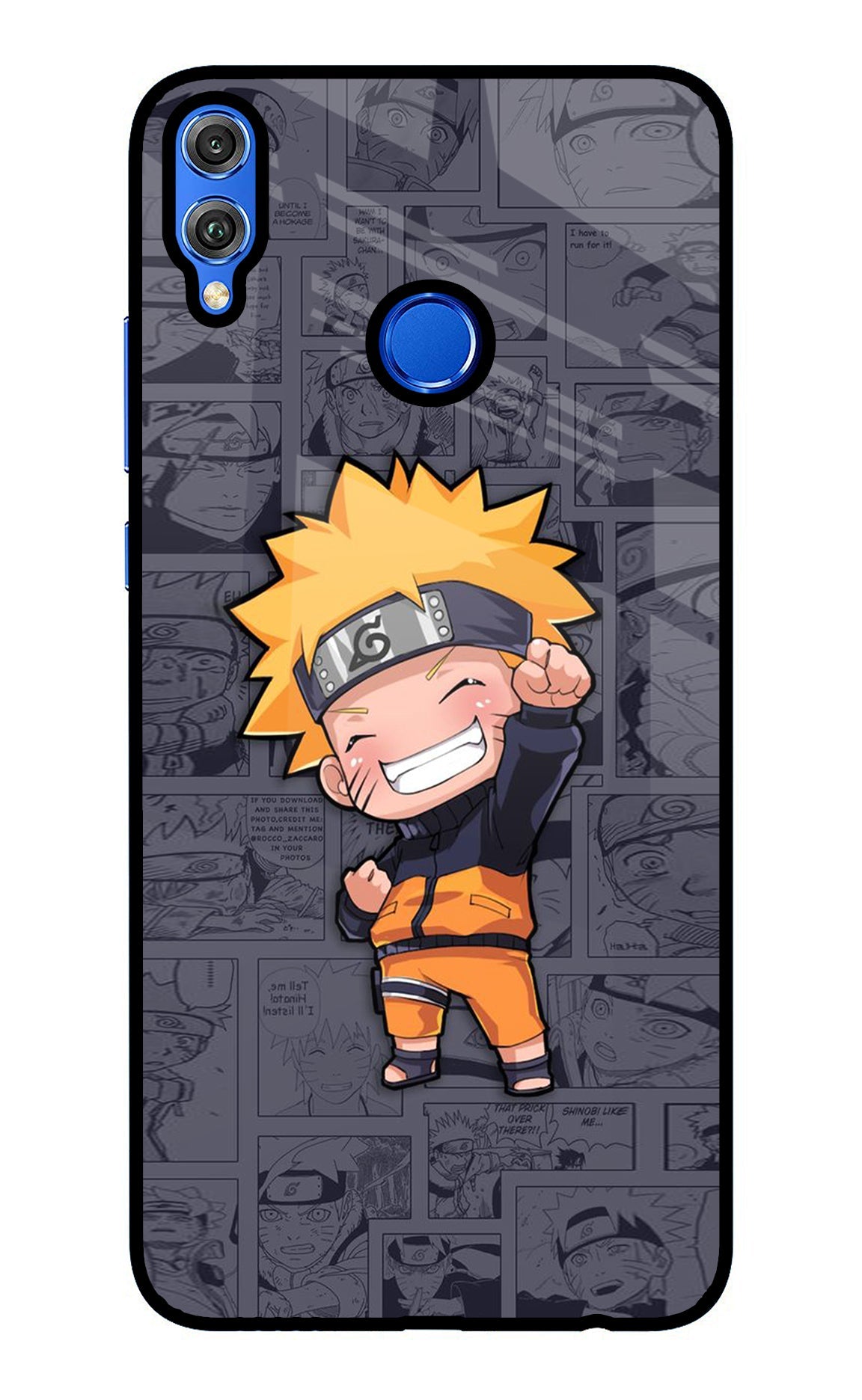 Chota Naruto Honor 8X Glass Case