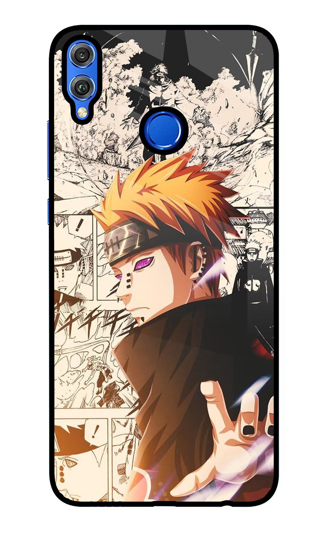 Pain Anime Honor 8X Glass Case Back Cover by Casekaro