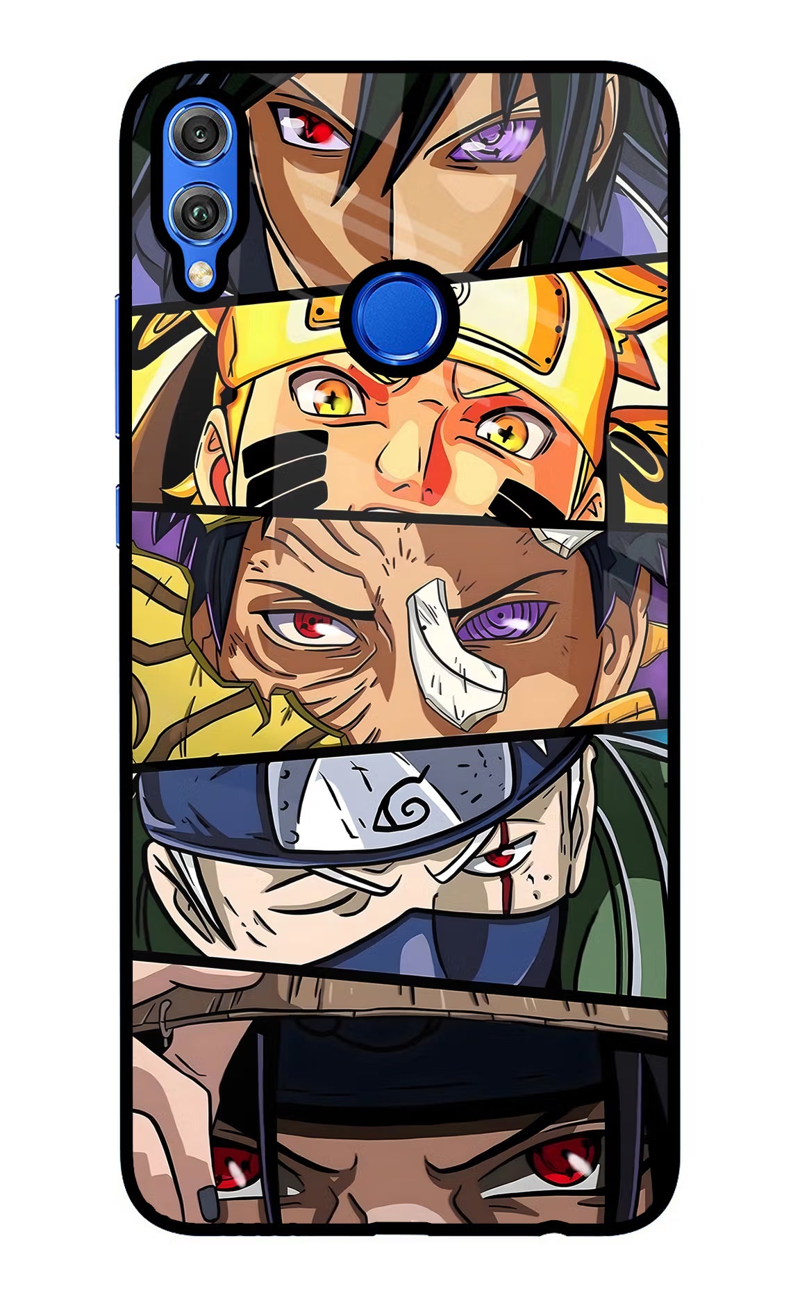 Naruto Character Honor 8X Glass Case Back Cover by Casekaro
