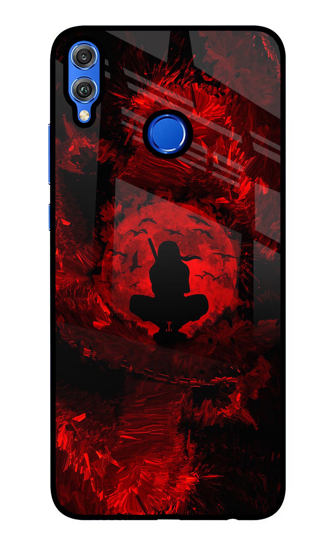 Itachi Uchiha Honor 8X Glass Case Back Cover by Casekaro