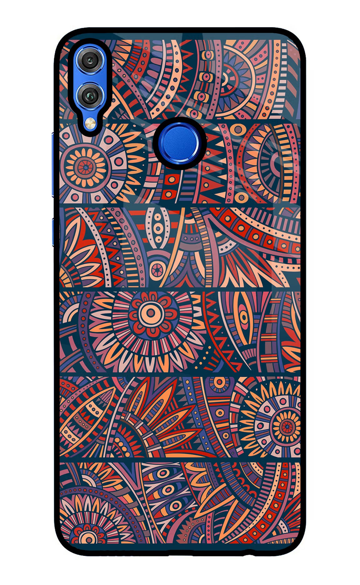 African Culture Design Honor 8X Glass Case Back Cover by Casekaro