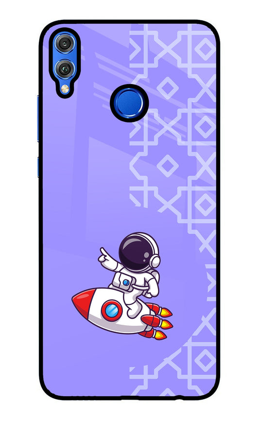 Cute Astronaut Honor 8X Glass Case