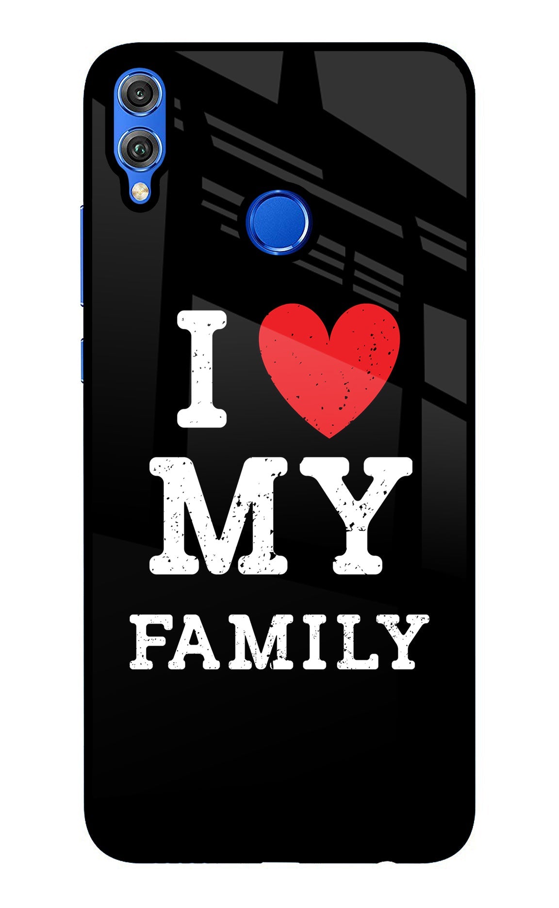 I Love My Family Honor 8X Back Cover