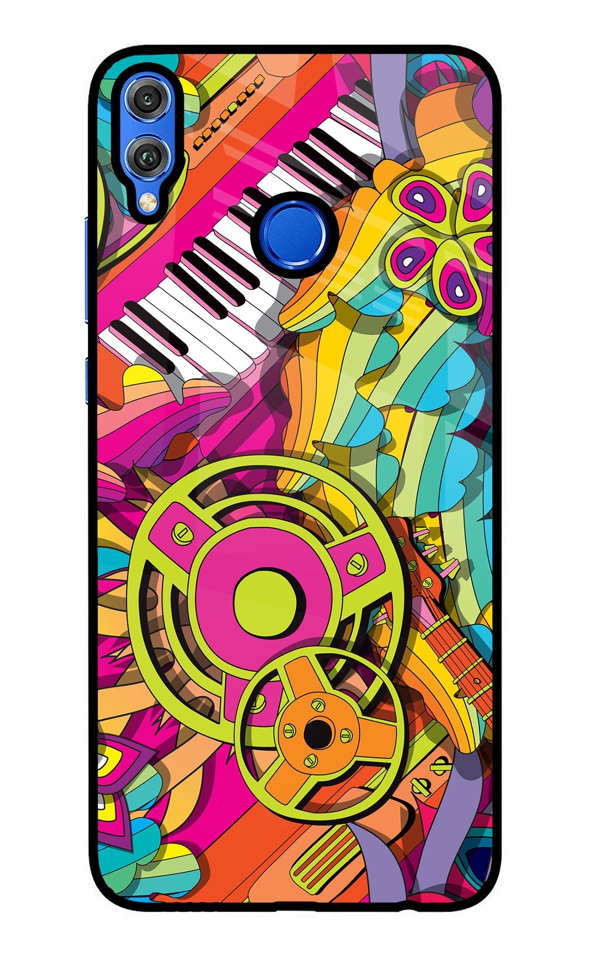 Music Doodle Honor 8X Back Cover