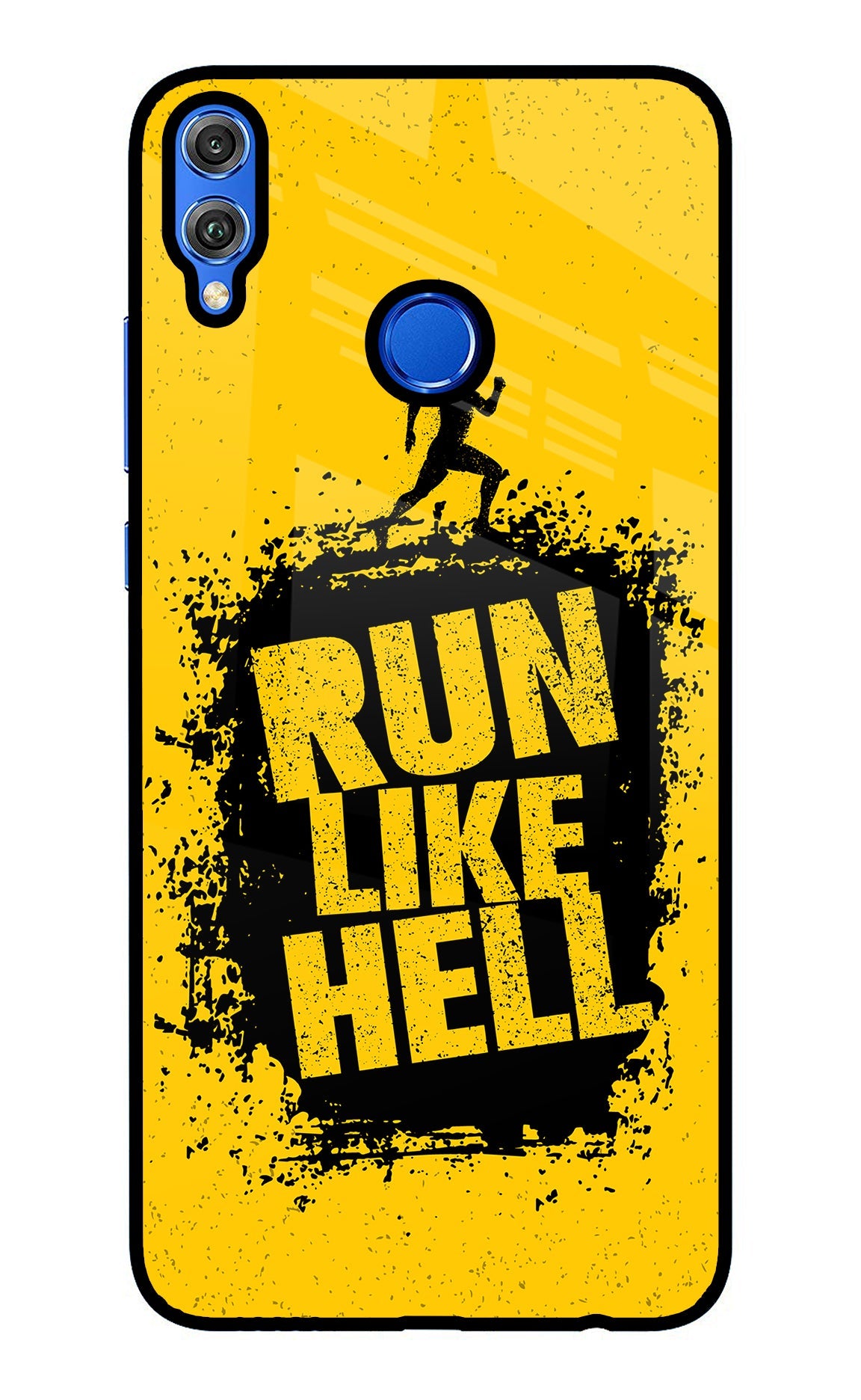 Run Like Hell Honor 8X Glass Case