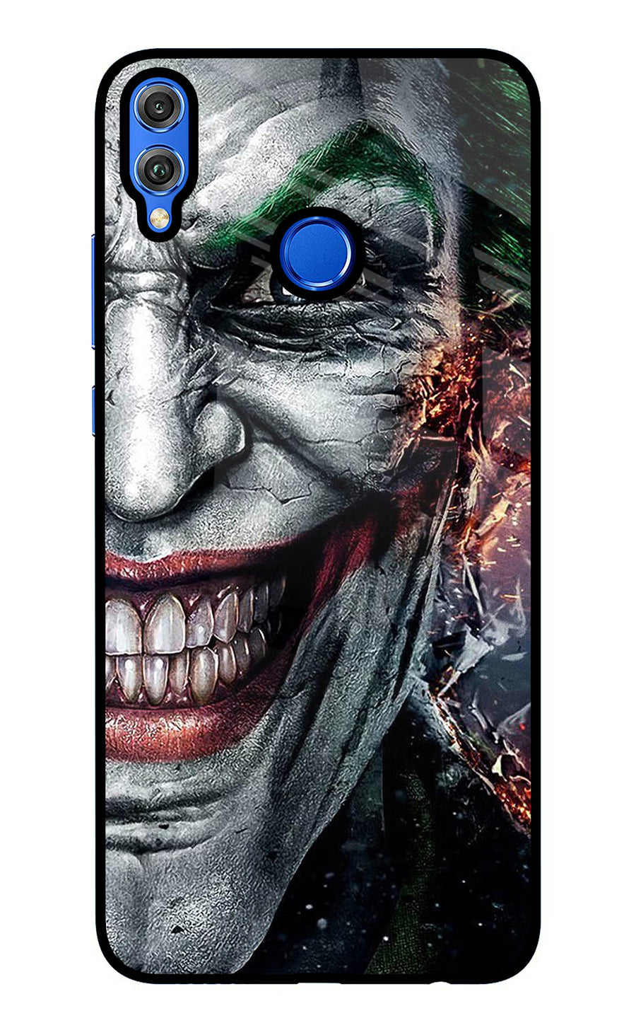 Joker Cam Honor 8X Back Cover, Glass case