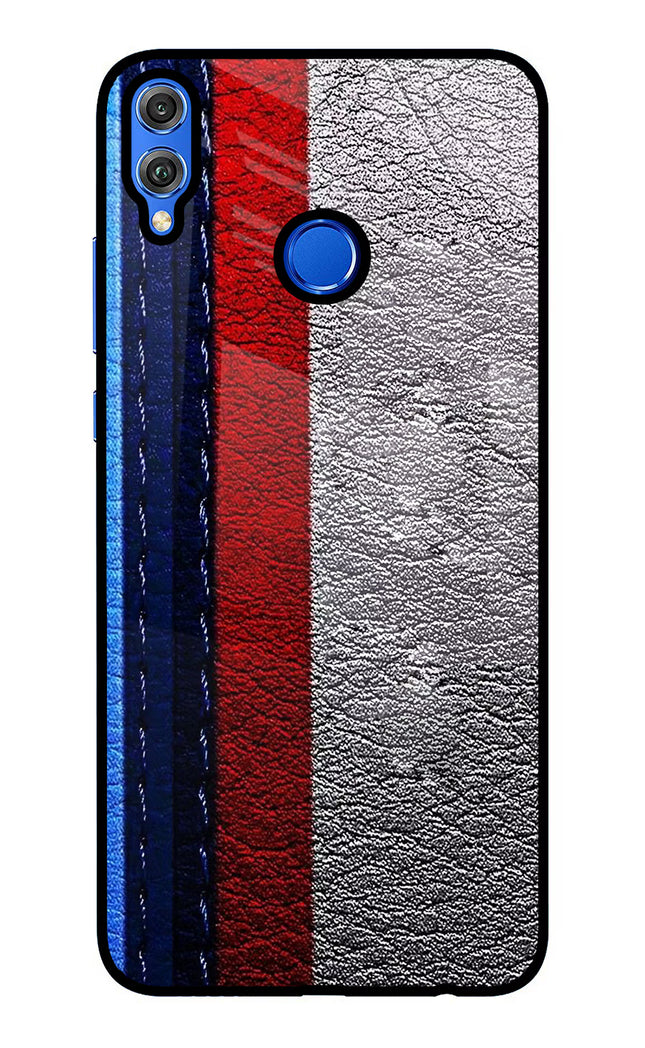 BMW Stripes Honor 8X Glass Case Back Cover by Casekaro