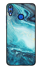 Blue Glitter Marble Honor 8X Glass Case