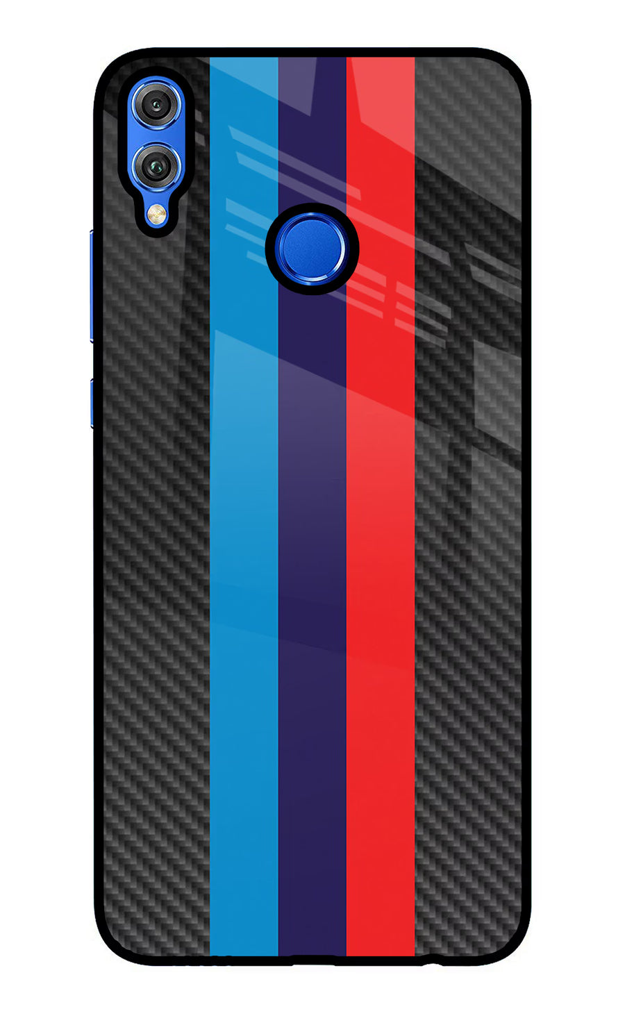 BMW Stripes Pattern Honor 8X Back Cover, Glass case