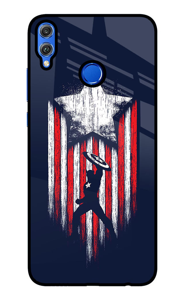 Captain America Marvel Art Honor 8X Glass Case Back Cover by Casekaro