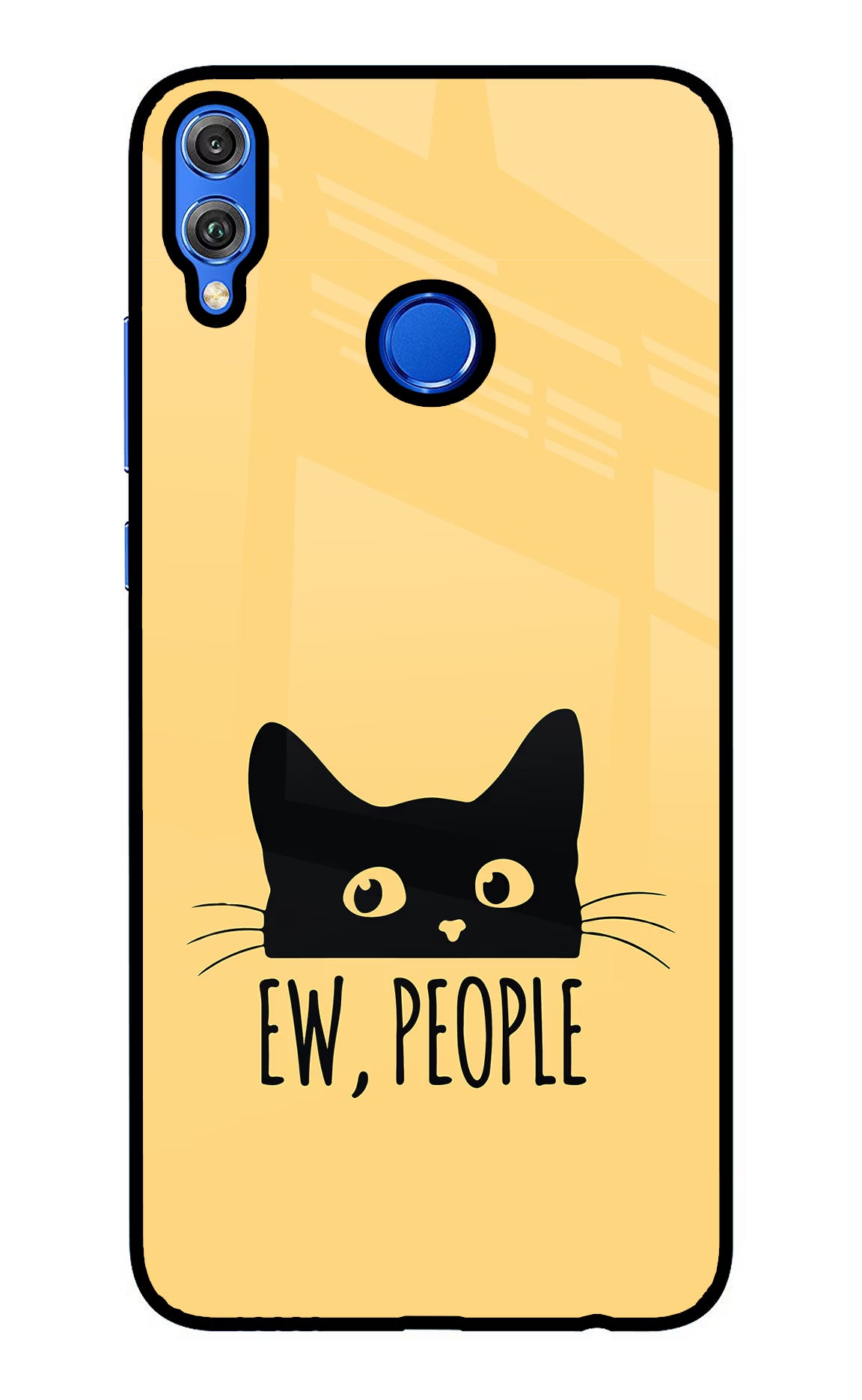 Ew People Catitude Honor 8X Glass Case Back Cover by Casekaro