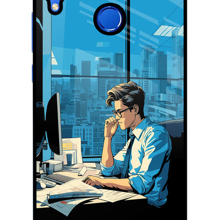 Focused Hustler (AI Generated) Honor 8X Glass Case