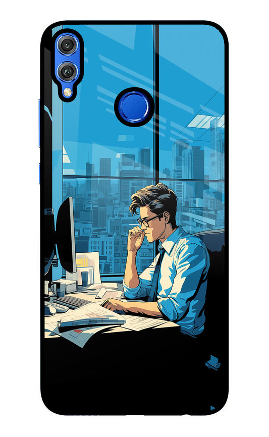 Focused Hustler (AI Generated) Honor 8X Glass Case