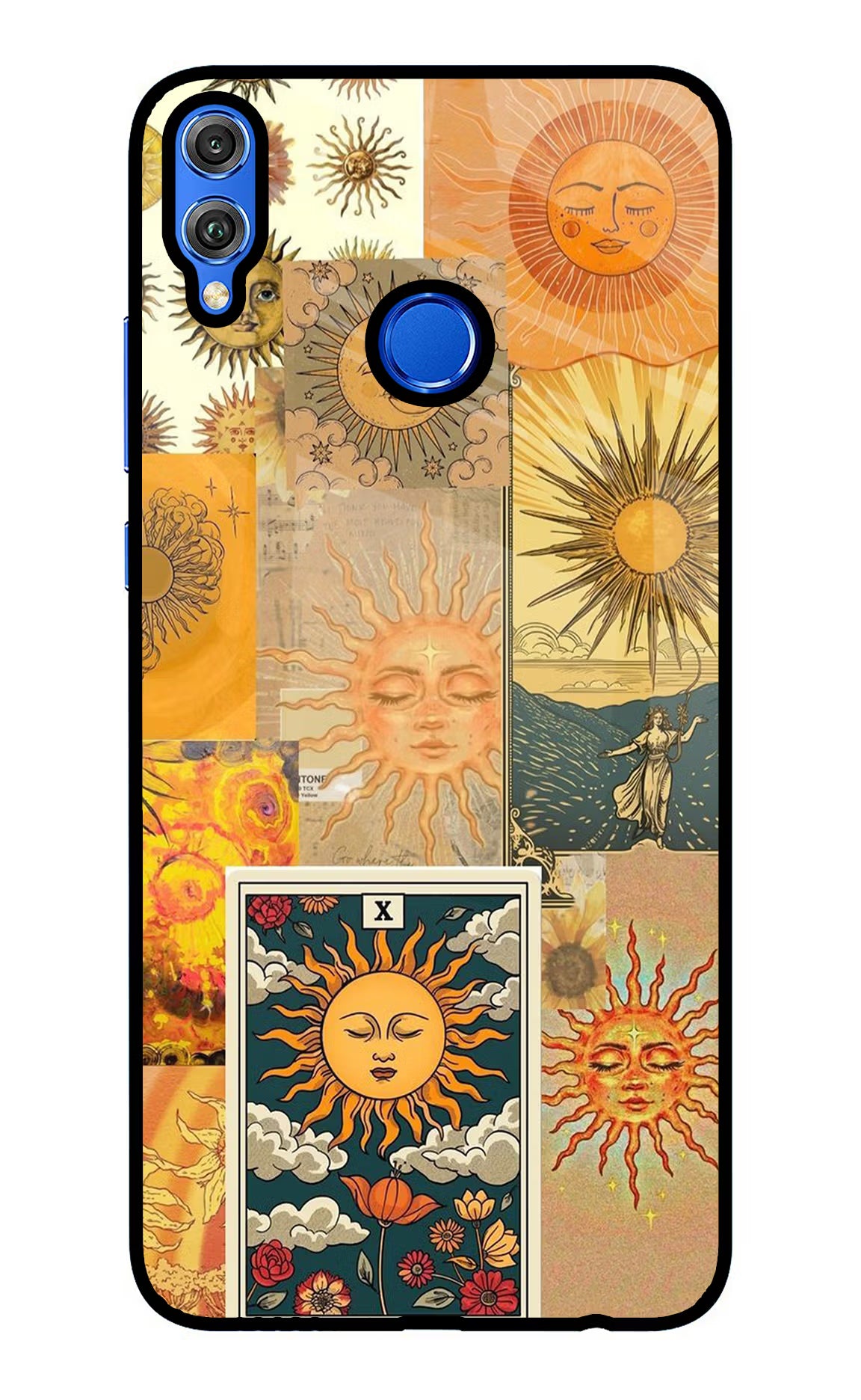 Sun Honor 8X Glass Case Back Cover by Casekaro