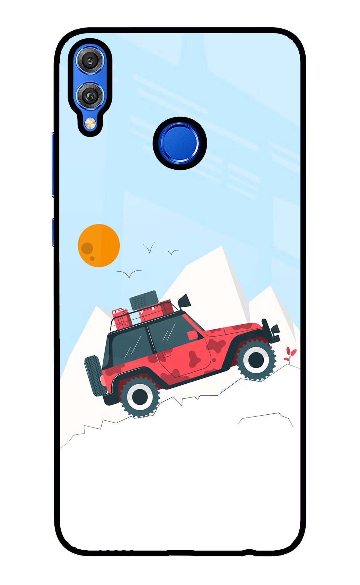 Mountain Trail Beast Honor 8X Glass Case Back Cover by Casekaro