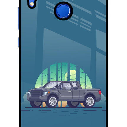 Retro Garage Vibe Honor 8X Glass Case