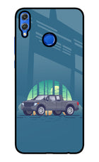 Retro Garage Vibe Honor 8X Glass Case