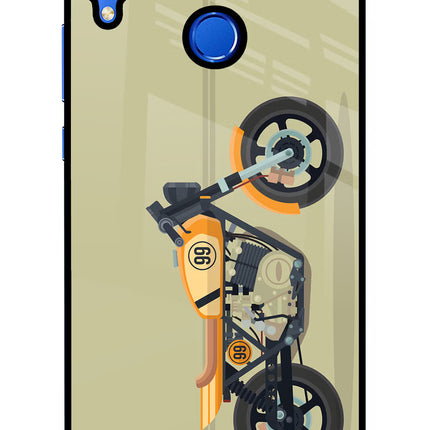 Vertical Speedster Honor 8X Glass Case