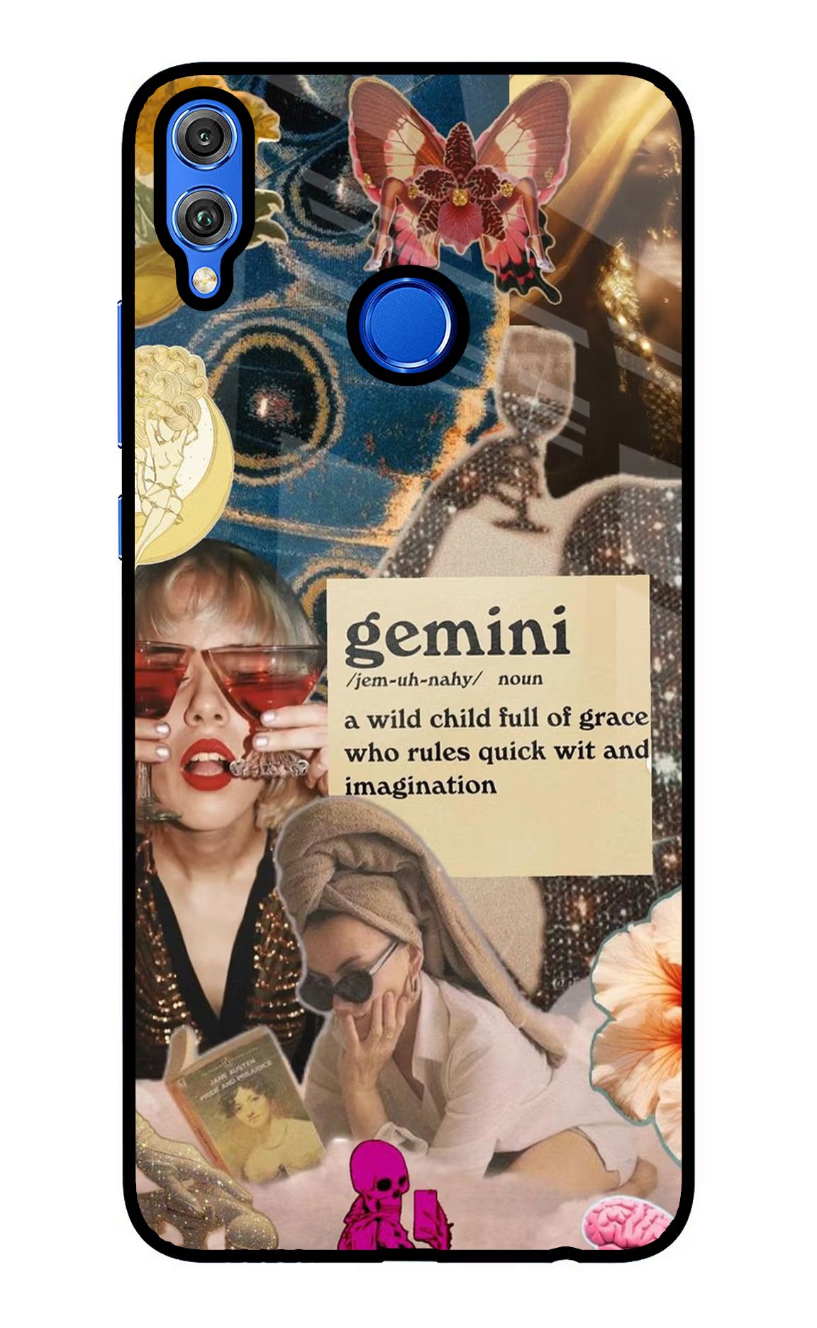 Gemini Zodiac Honor 8X Glass Case