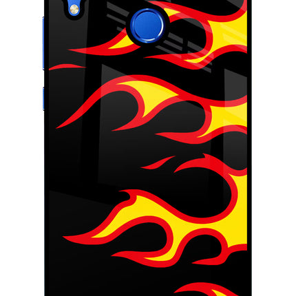 Side Sweep Flames Honor 8X Glass Case