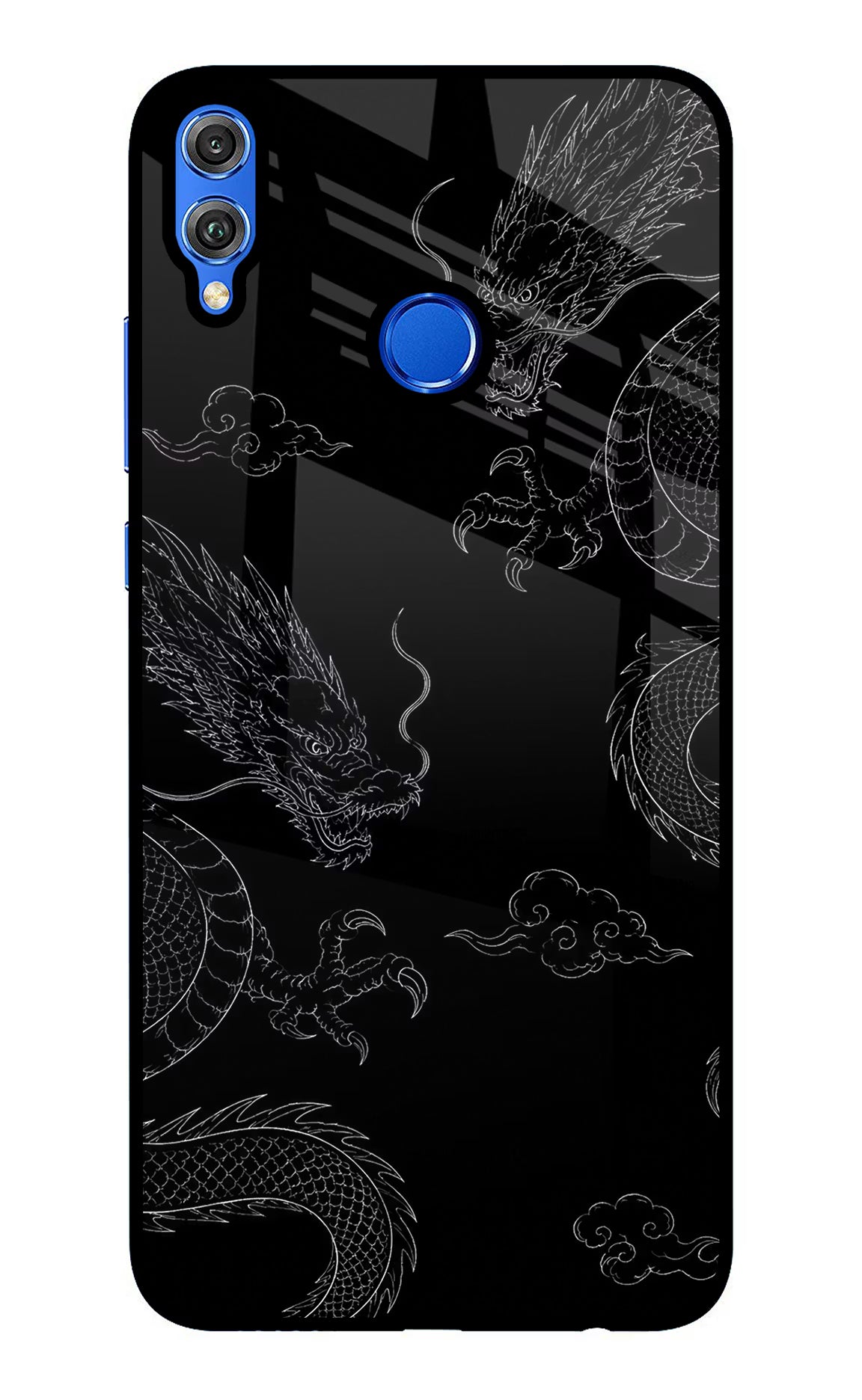 Twin Dragons Honor 8X Glass Case