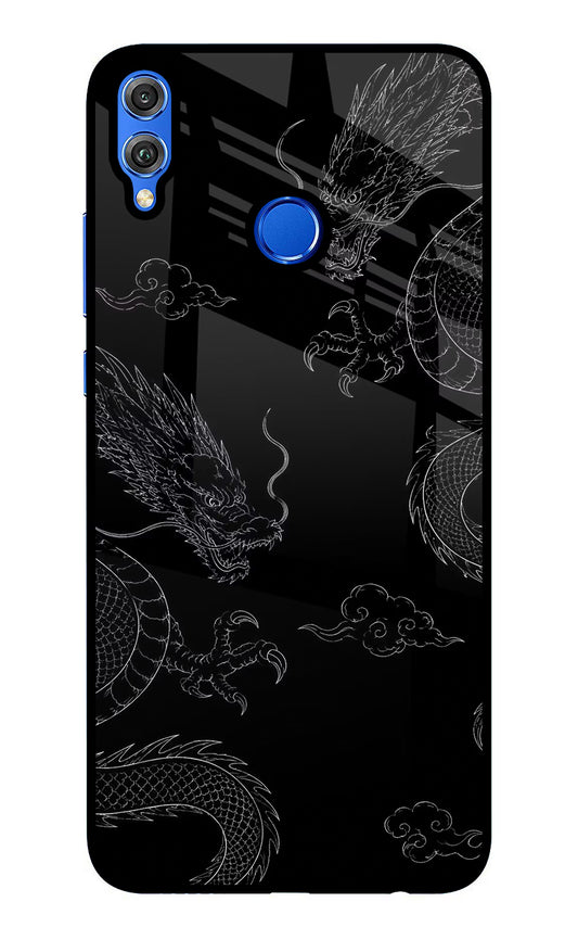 Twin Dragons Honor 8X Glass Case