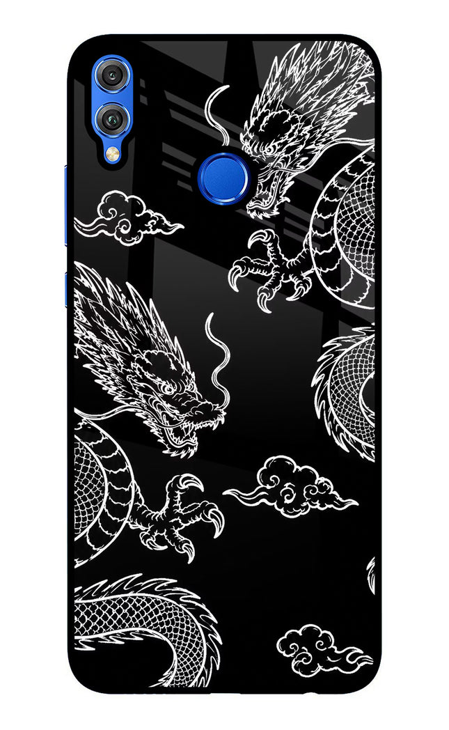 Twin Dragons Honor 8X Glass Case