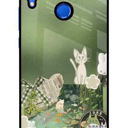 Aesthetic anime Honor 8X Glass Case